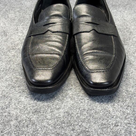 Calzoleria Toscana 4838 Penny Loafer Men\'s EUR 44/US 11 Black Saffiano Italy main image 9